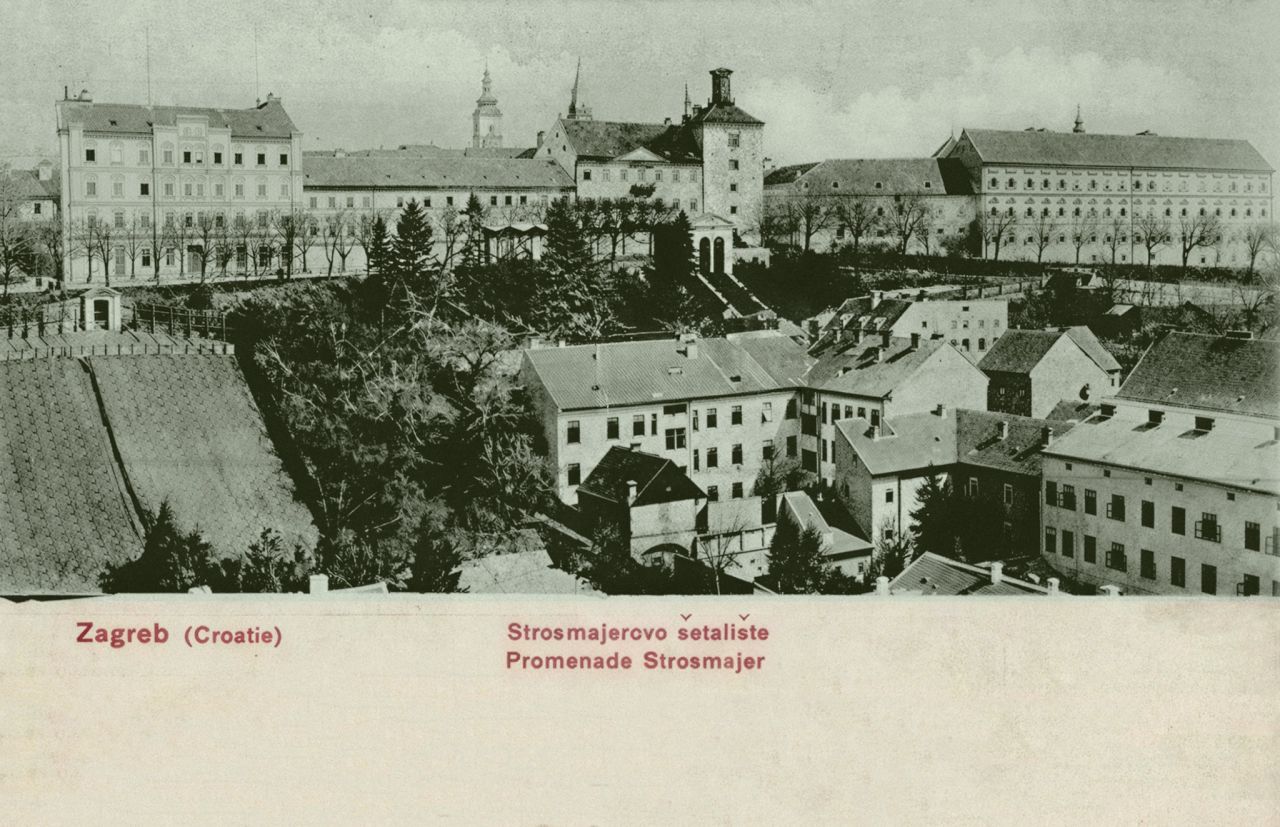 Strossmayerovo šetalište, oko 1900. godine